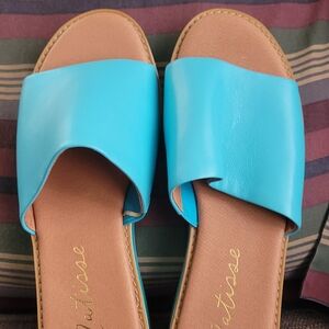 Matisse Vibrant Blue Slide Sandals
